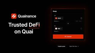 Quainance is Live – Swap, Bridge, Provide Liquidity on Quai Network