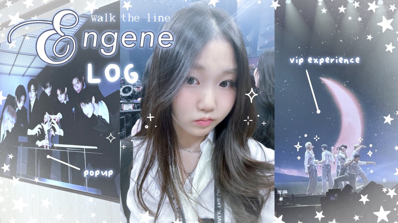 ENHYPEN WALK THE LINE TOUR VLOG🎤 ⟡ ݁₊ vip 2 experience, houston popup, concert interactions, grwm
