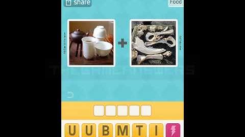 Pictoword Food Theme Level 1-10 Answers