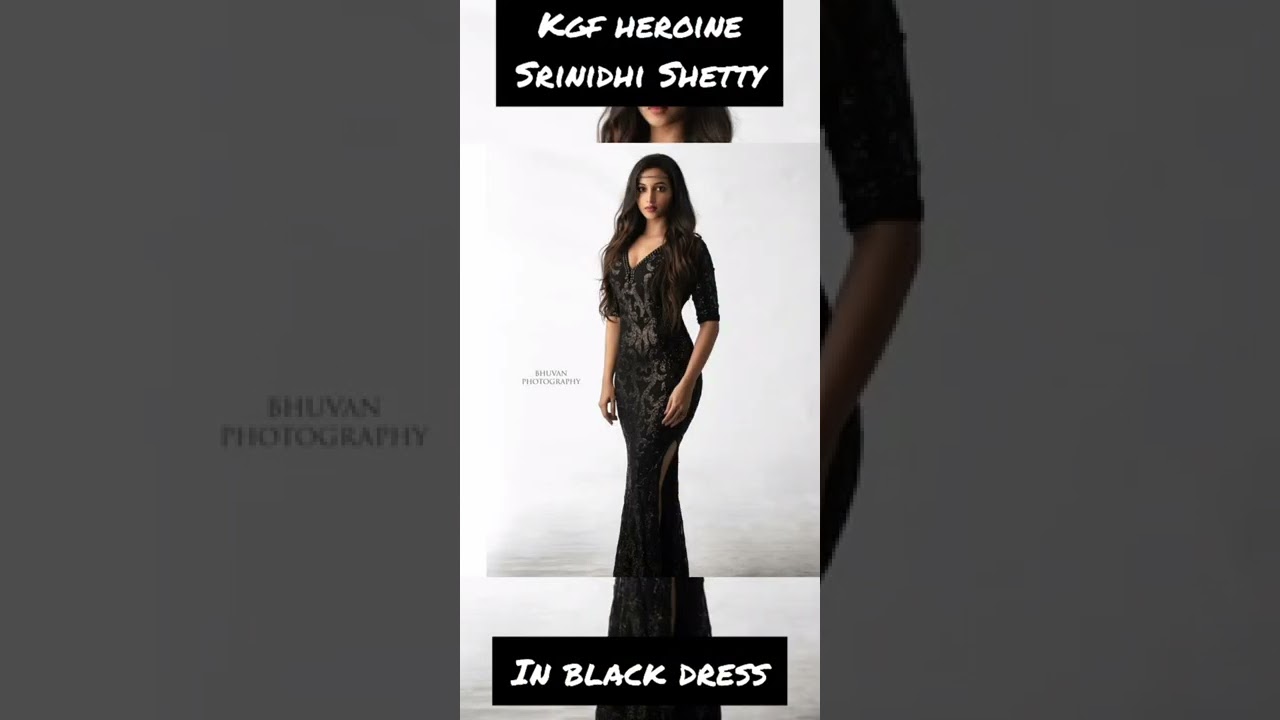 Kgf heroine Srinidhi Shetty in 🖤 black dress