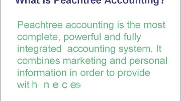 (peachtree accounting) first Section 1. 1