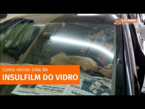COMO RETIRAR COLA DE INSULFILM DE VIDROS | Retire film dos vidros sem ...