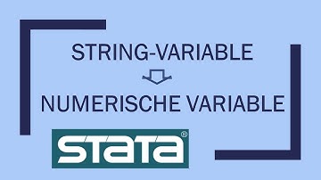 Stata: String-Variable in numerische Variable umwandeln: destring vs. encode