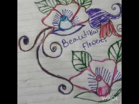 colour pen easy drawing - YouTube