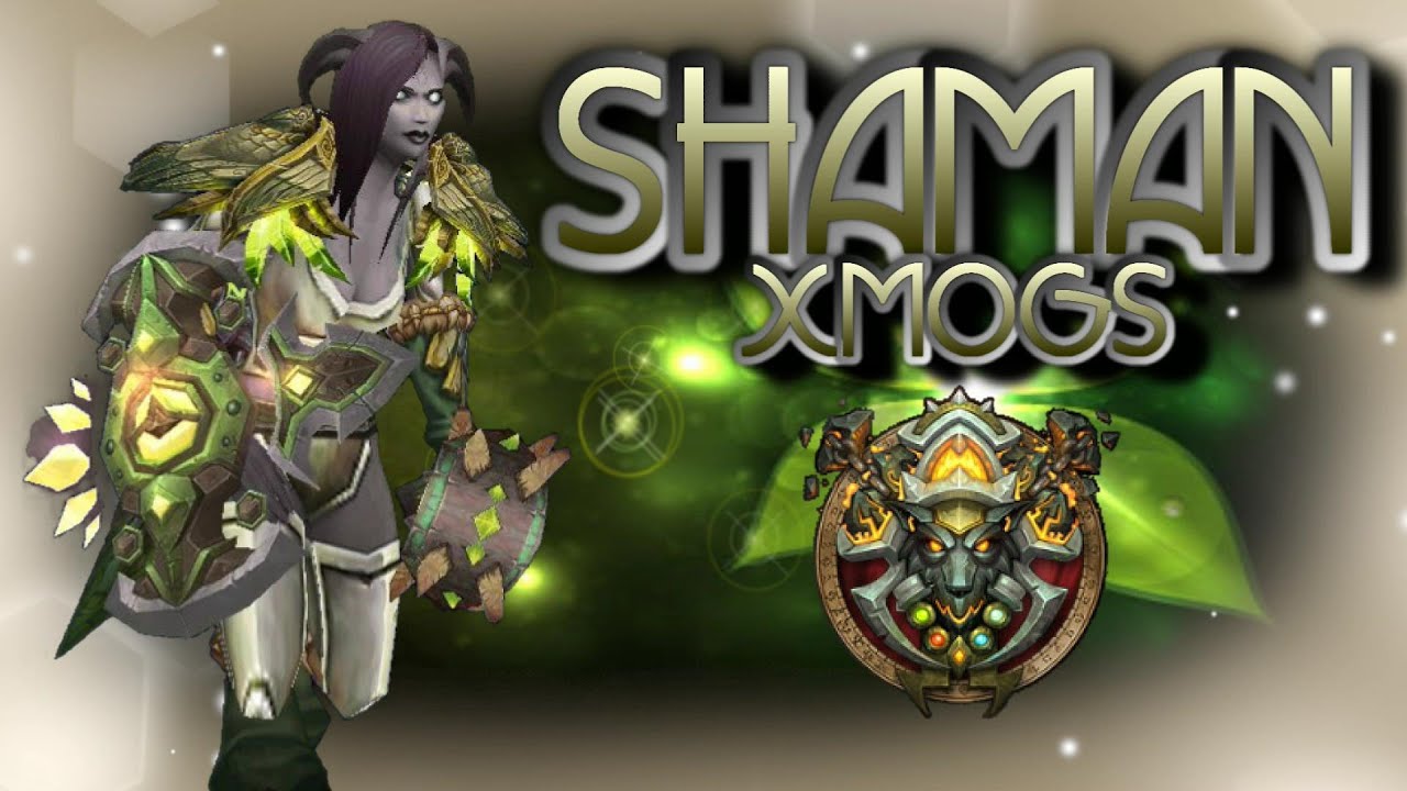 Shaman Transmogs - Emerald Lightning Xmog Set