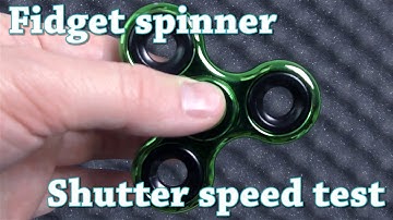 Fidget spinner Shutter speed test (test rychlosti závěrky)