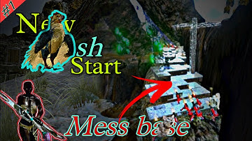 Ark Mobile New Fresh Start PVP🔥| Best Admin Help server😍| Ep1 | green Ob mesh Base Full Turrets