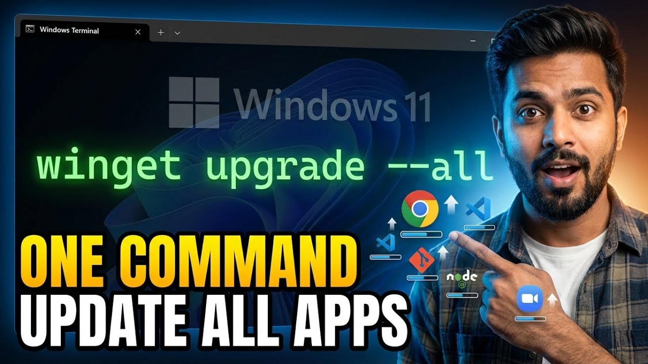 How to Upgrade All Windows Applications with One Command || Winget ...