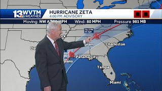 Tracking Hurricane Zeta