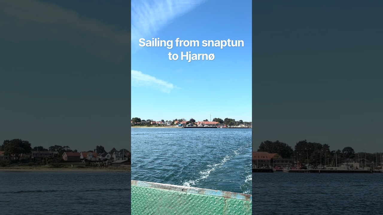 Cozy day trip from snaptun to Hjarnø. A very cozy Island in Denmark. Worth visiting.#Hjarnø
