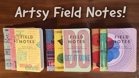 Field Notes Autumn 2020 - Letterpress Edition!