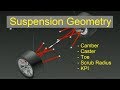 Suspension geometry  part 1 camber toe caster kpi scrub radius