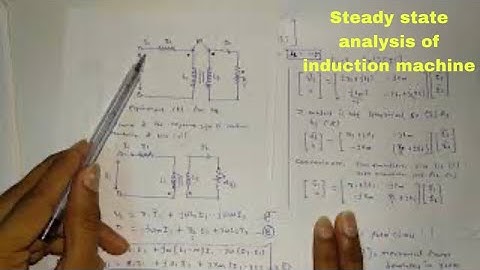 Steady state analysis of induction machine | electrical engineering | control system