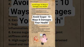 Avoid Sugar: 10 Ways It Damages Your Health #reminder #health #quote #sugar #dangerous