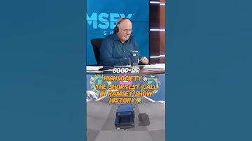 The Shortest Call In Ramsey Show History! 😂 #shorts #finance #money