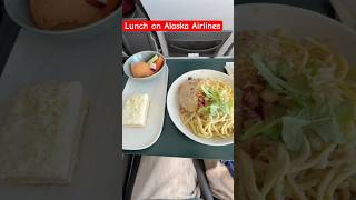 Meal on business class flight from Anchorage to Portland Oregon #travel #trip #fun #food #tasty #yum