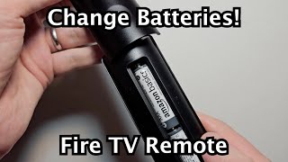 Amazon Fire TV Stick Remotes - How to Change Batteries!