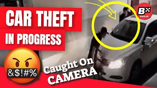 REAL Car Theft caught RED Handed.  Caught on Camera.  What Happened Next Will AMAZE you!
