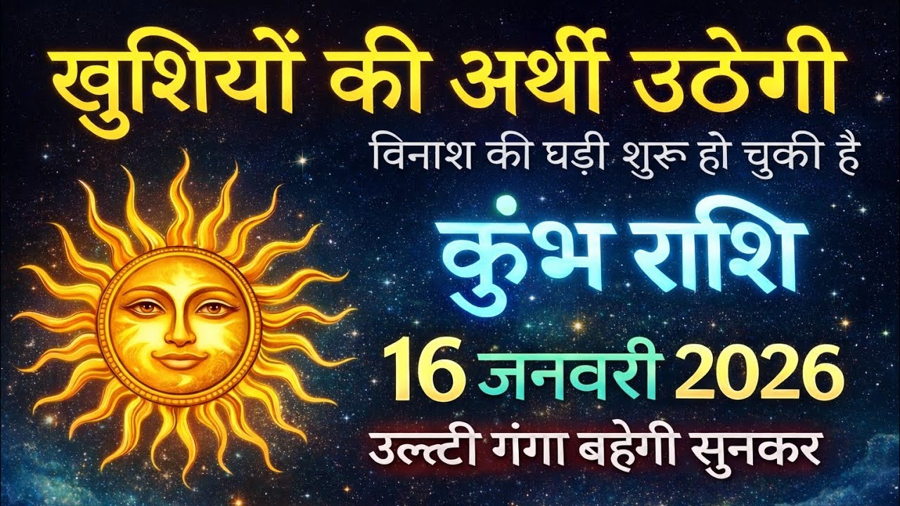 कुंभ राशि वालों खुशियों की अर्थी उठेगी 16 जनवरी 2026 से उल्टी गंगा बहेगी, सुन लो ध्यान से