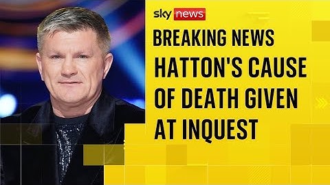 Former world champion boxer Ricky Hatton