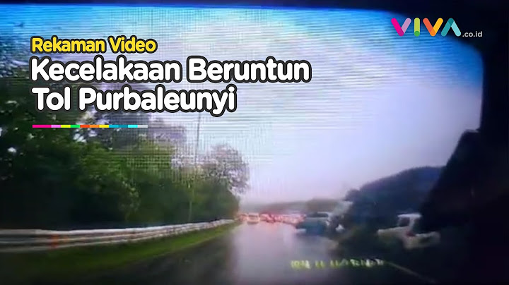 DETIK-DETIK Kecelakaan Beruntun di Tol Purbaleunyi KM 92