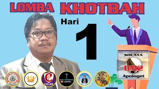 Download Lomba Khotbah Solata Bm2 Episode 2 Hari Pertama Video MP3 Lomba Khotbah Solata Bm2 Episode 2 Hari Pertama