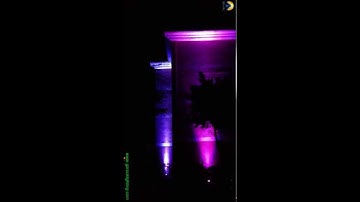 Outdoor Demo  LED uplighting 6*10W RGBW/A 4in1 color with built in battery power & wireless dmx -3