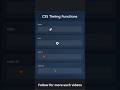 CSS Timing Function #codewithme #cssanimation #frontend