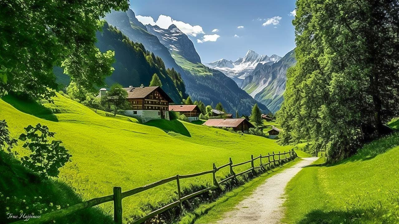 Switzerland  AMAZING Beautiful Nature with Soothing Relaxing Music, 4k Ultra HD by Tim Janis