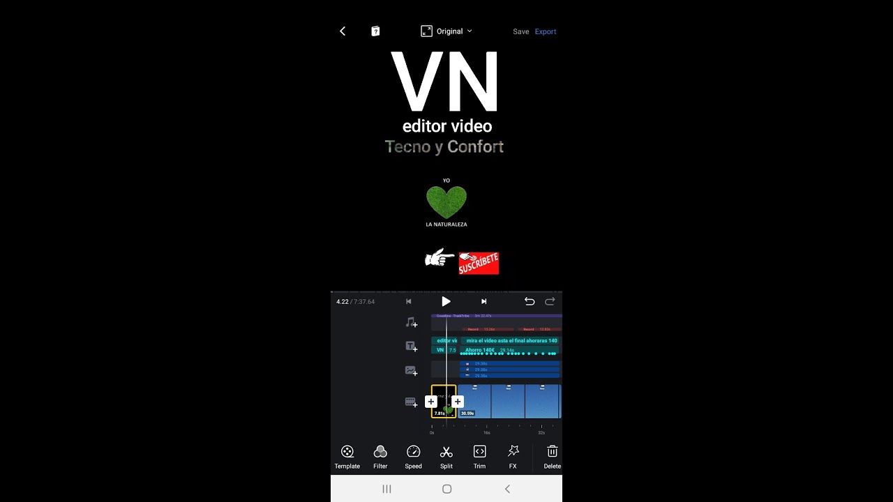 VN Editor tutorial GRATIS💥 VN video editor celular YouTube