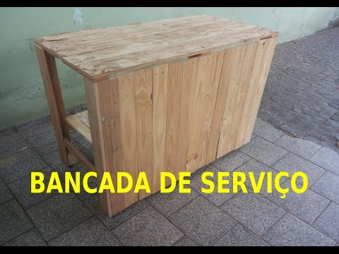 BANCADA DE PALLET - Taba na veia (workbench - DIY) - YouTube