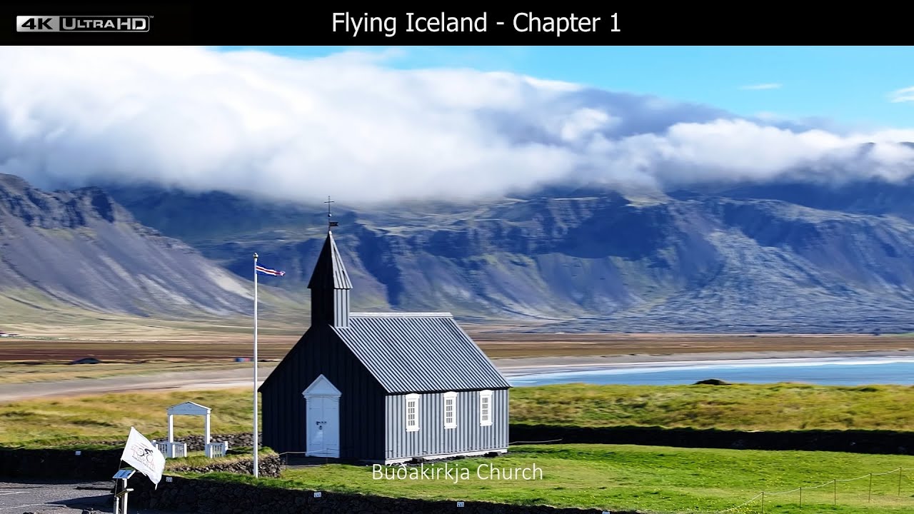 Iceland by Drone | Episode 1: Bjarnafoss, Búðaklettur & the Black Church of Búðarfjara