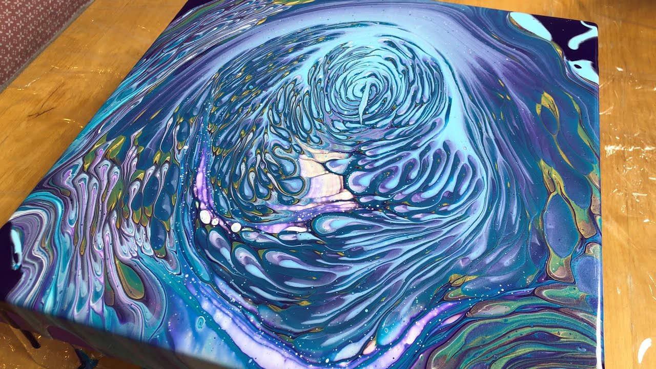Awesome Straight pour technique! SOLD | Acrylic pouring painting | No ...