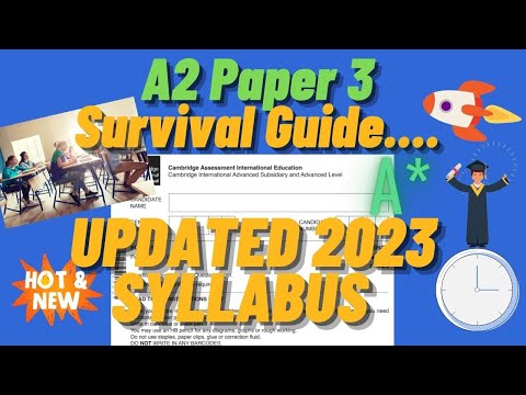 A2 Business Paper 3 Survival Guide Updated 2023 [CAIE New Syllabus]