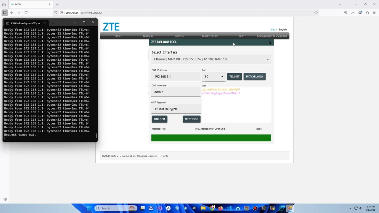 UNLOCK AND CHANGE LOGO ZTE F670L | F679L