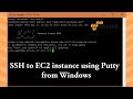 How to SSH to EC2 Linux Instance using PuTTY