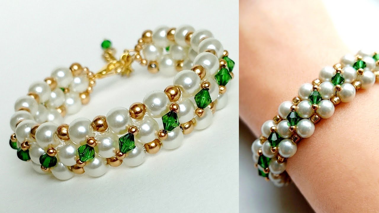 How to make simple beaded bracelet || diy beaded bracelets simple and ...