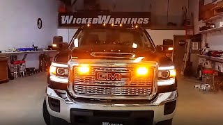 Gmc Amber And White Warning Strobe Lights Package