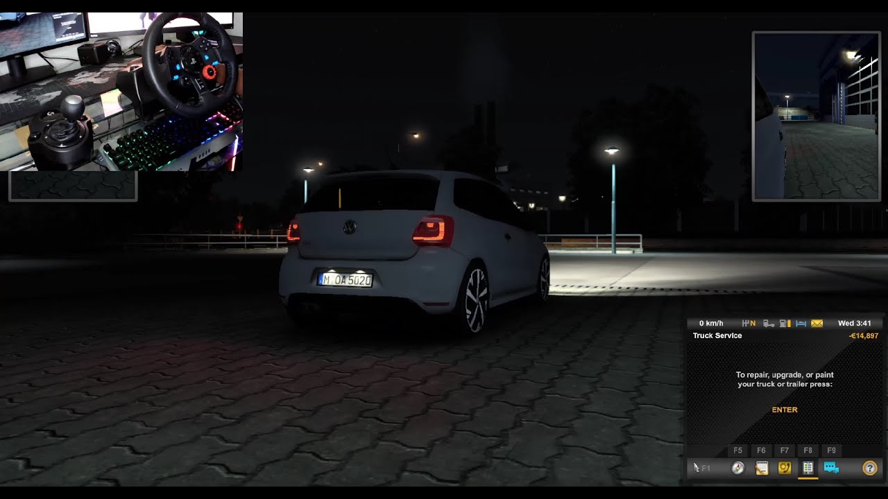 VW Polo GTI | Euro Truck Simulator 2 | Logitech G29 wheel + shifter