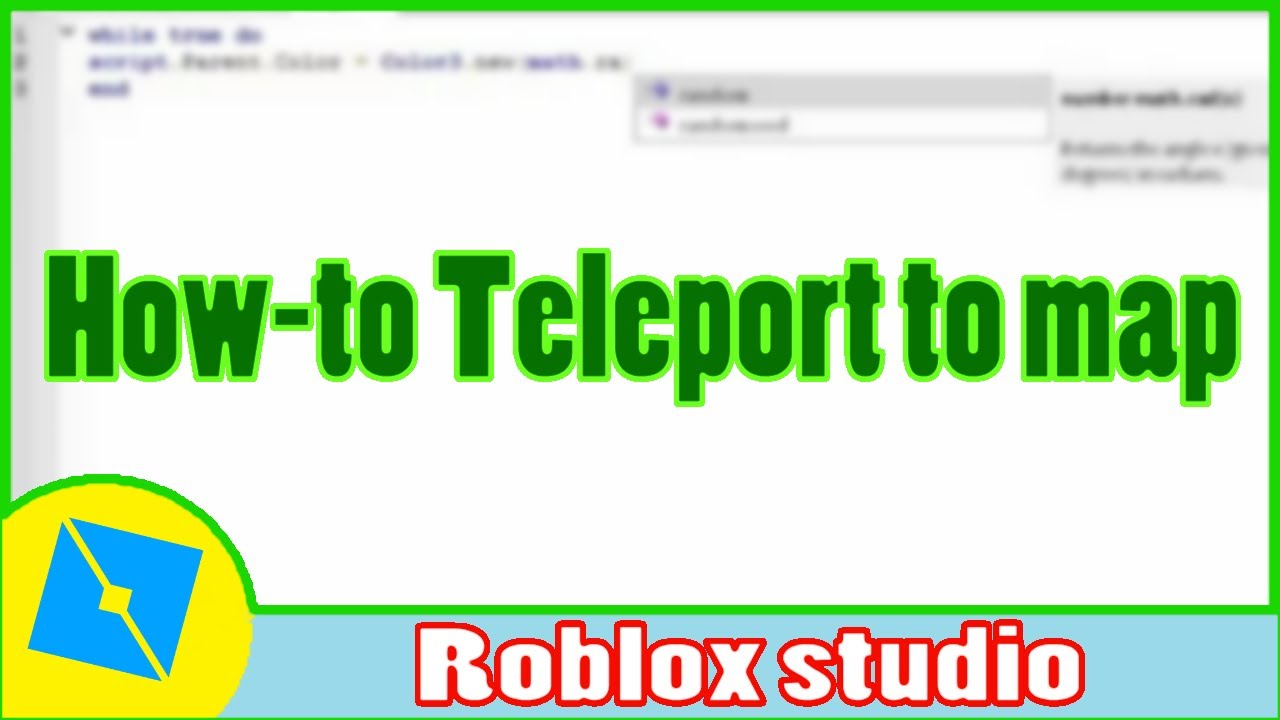 Roblox Studio How To Teleport To Map Youtube - roblox teleport to cords