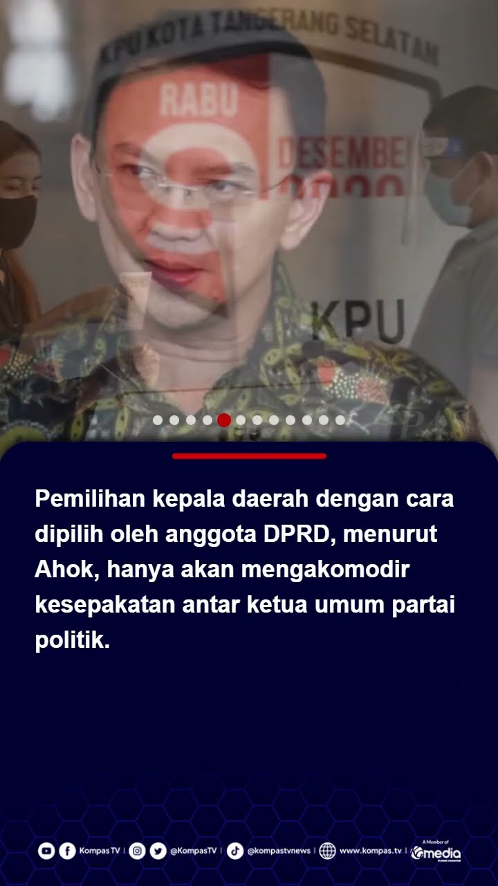 Ahok Tolak Wacana Kepala Daerah Dipilih DPRD: Rakyat Cuma Jadi Penonton #ahok #pilkada #dprd
