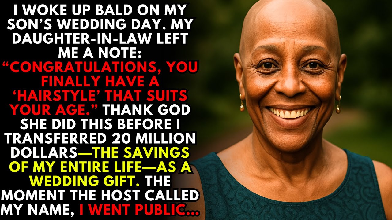 I woke up bald on my son’s wedding day – it was the message from my daughter-in-law!