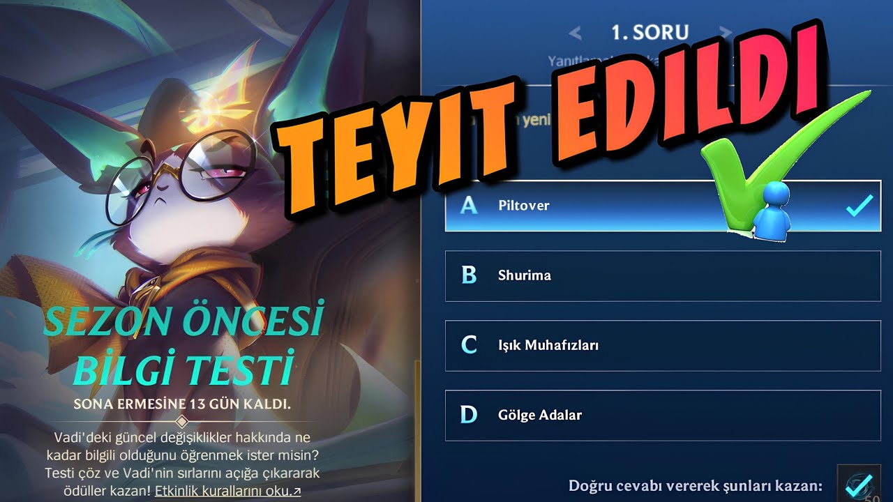 Wild Rift Sezon Öncesi Bilgi Testinin Cevapları | Vaat Etmiyorum ...