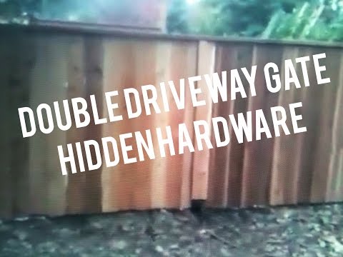 Driveway Gate, Wooden Double, Wheels, Easy How to Build ...