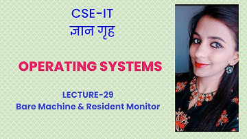 Lec-29 Bare Machine & Resident Monitor    By-Sonika Bhatnagar