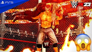WWE 2K23 - Roman Reigns vs. John Cena - Hell in a Cell Match | PS5™ [4K60]