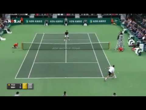Federer VS Mahut Rotterdam 2012 1st Round Highlights ABN AMRO WTT