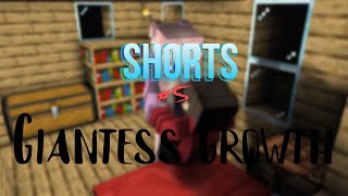 Giantess Growth Minecraft animation |shorts #5 (hug power)