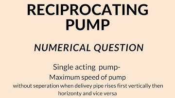 Reciprocating pump numerical question-8