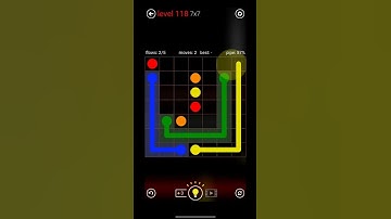 Flowfree Mania pack 7x7 hard level 118 solved perfectly